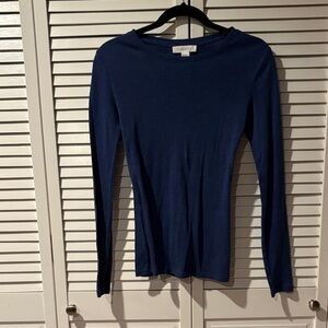 Forever 21 Deep Blue Long Sleeve Top